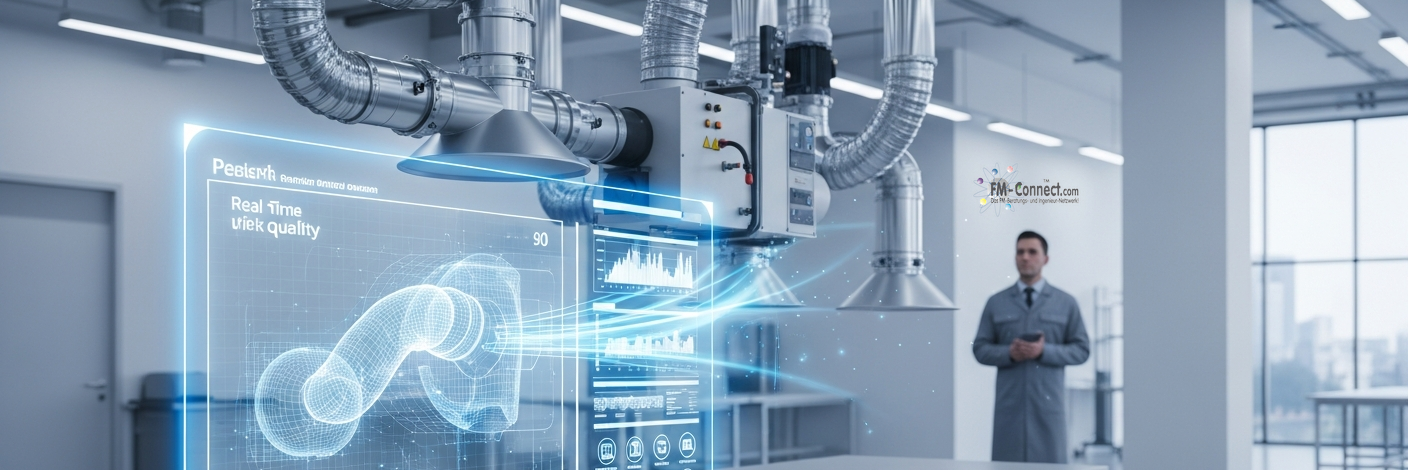 Compliance-Dokumente zu Arbeitsplatz-Absauganlagen mit Sicherheits- und PSA-Symbolen