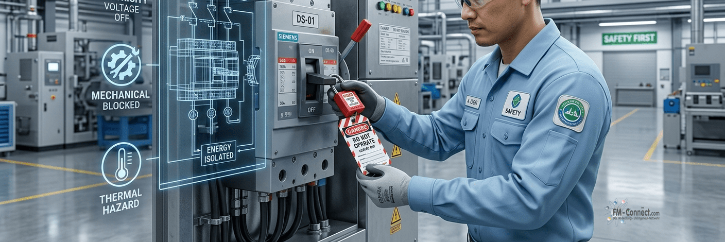 Lockout-Tagout und Energiefreischaltung für sichere Instandhaltungs- und Reparaturarbeiten